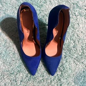 Royal blue heels